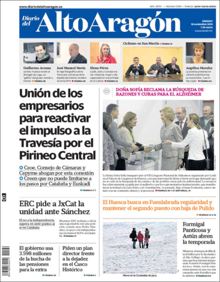 Portada de Diario del AltoAragón (España)