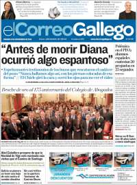 Portada de El Correo Gallego (España)