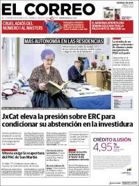 Portada de El Correo - Álava (España)