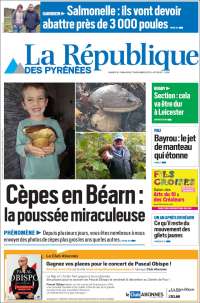 Portada de La République des Pyrénées (Francia)