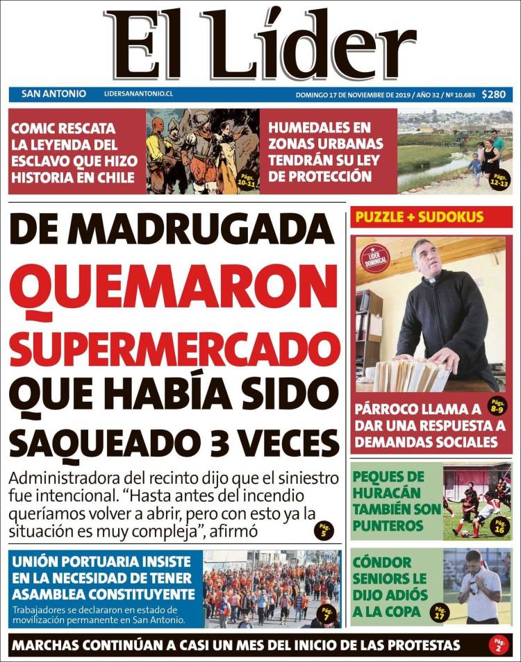 Portada de Lider de San Antonio (Chile)