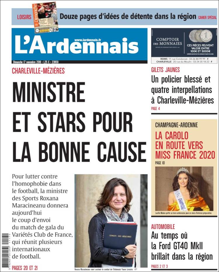 Portada de L'Ardenais (Francia)