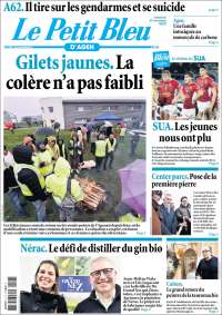 Portada de Le Petit Bleu (Francia)