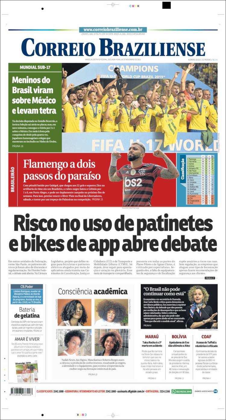 Portada de Correio Braziliense (Brasil)