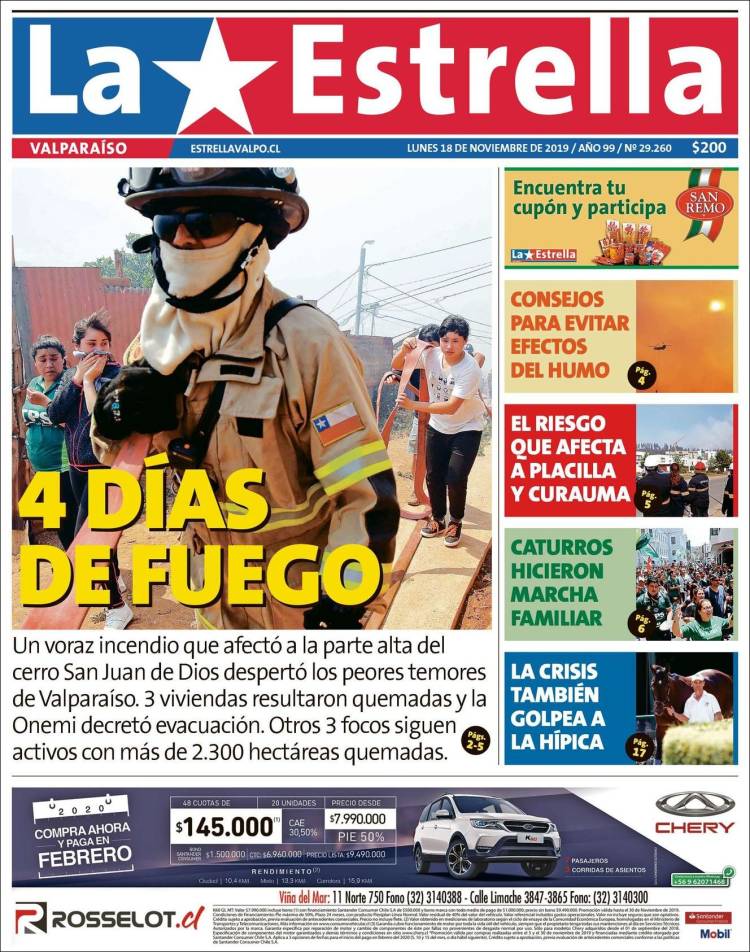 Portada de Estrella de Valparaiso (Chile)