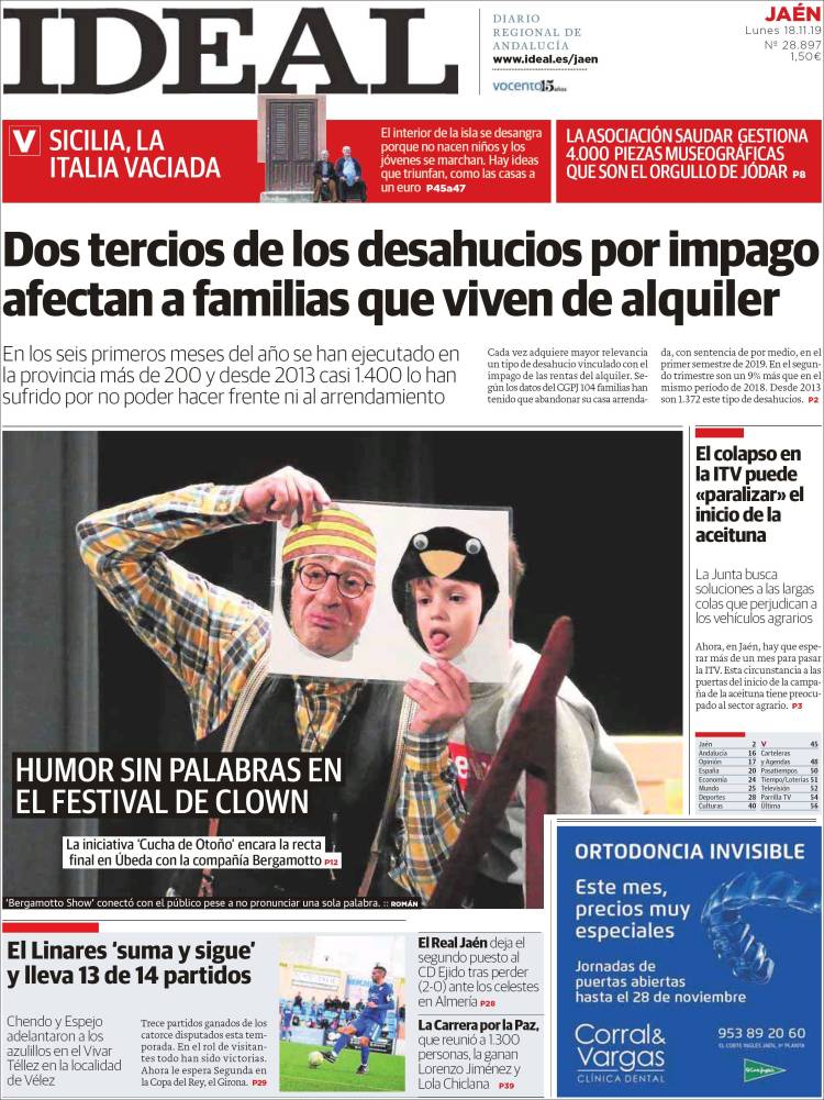 Portada de El Ideal de Jaén (España)