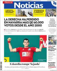 Portada de Noticias de Navarra (España)