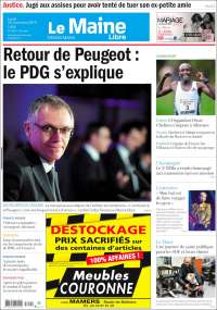 Portada de Le Maine Libre (Francia)