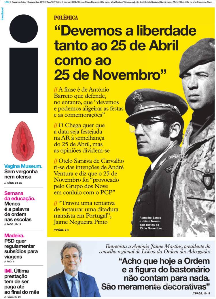 Portada de I - informação (Portugal)