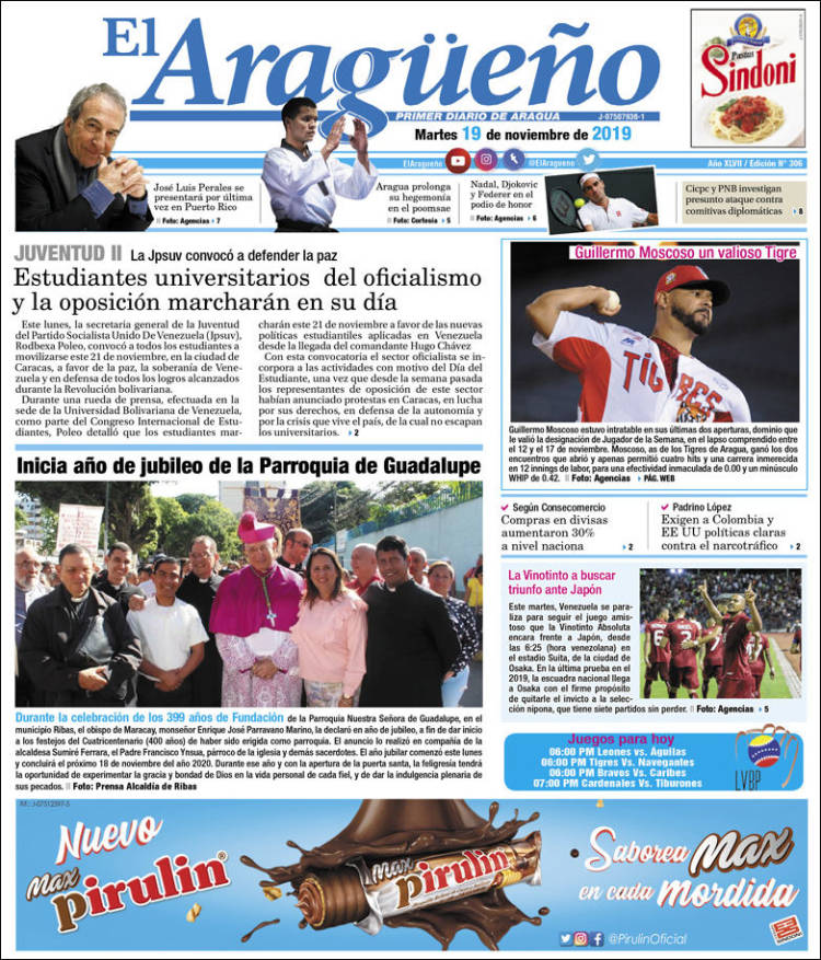 Portada de El Aragüeño (Venezuela)