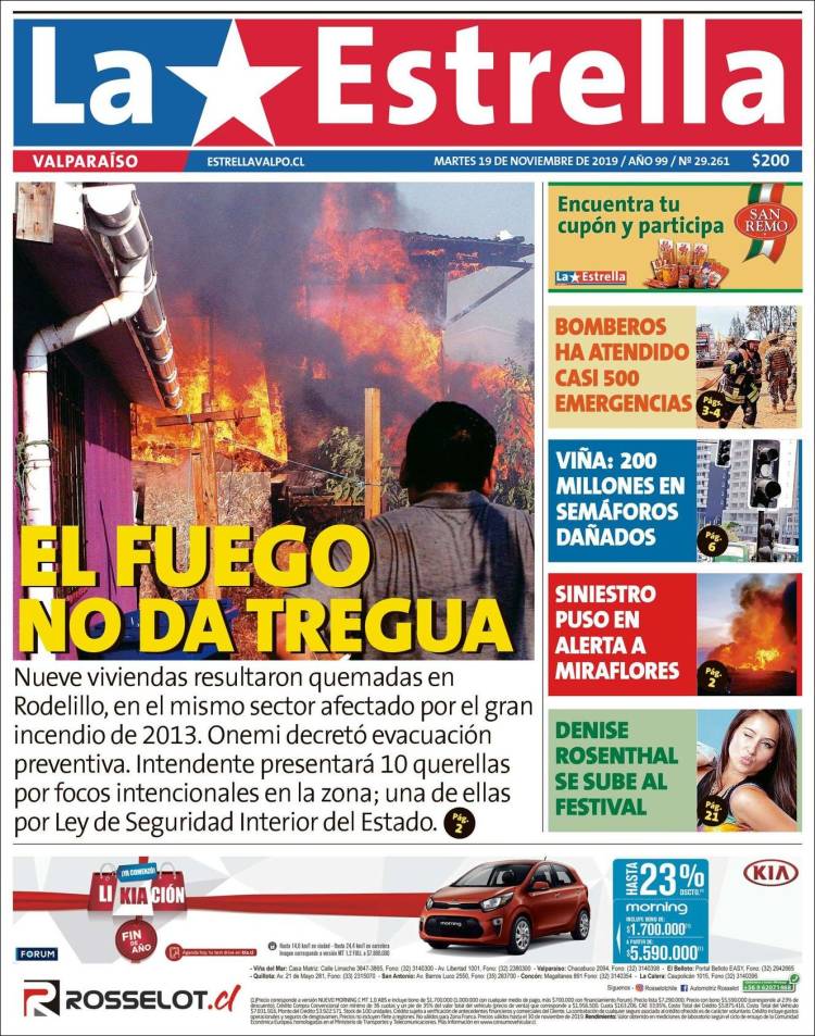 Portada de Estrella de Valparaiso (Chile)