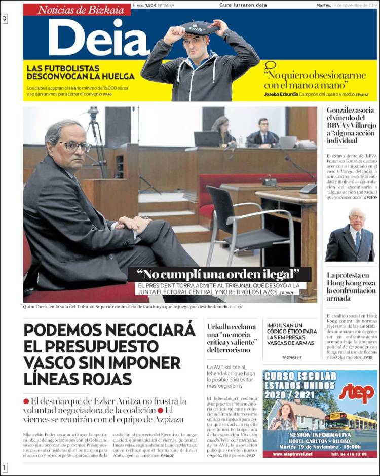 Portada de Deia (España)