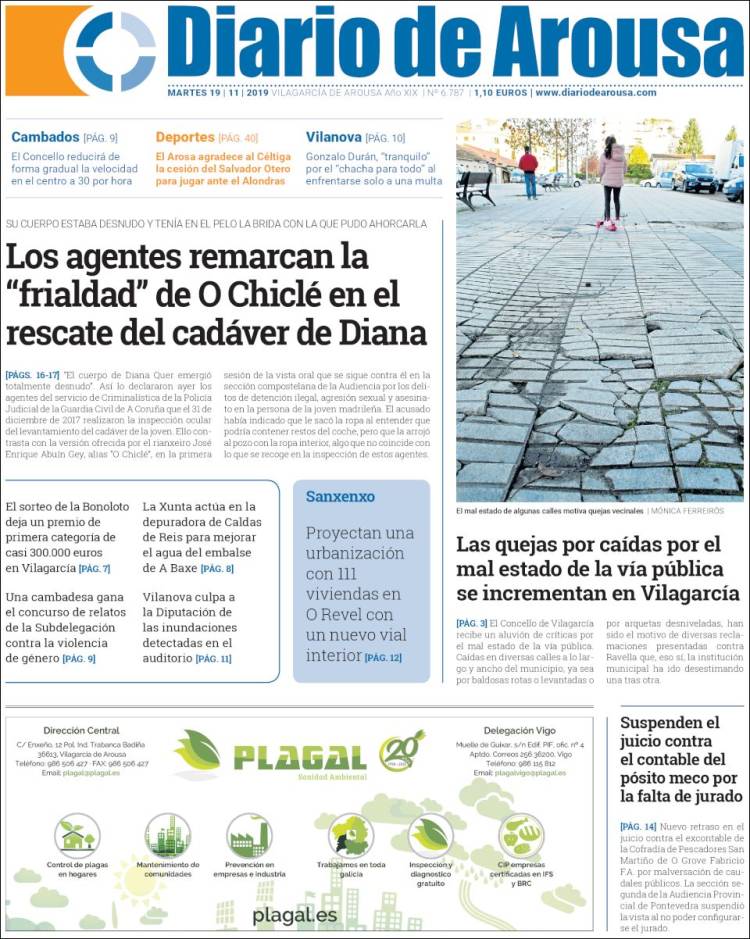 Portada de Diario de Arousa (Spain)