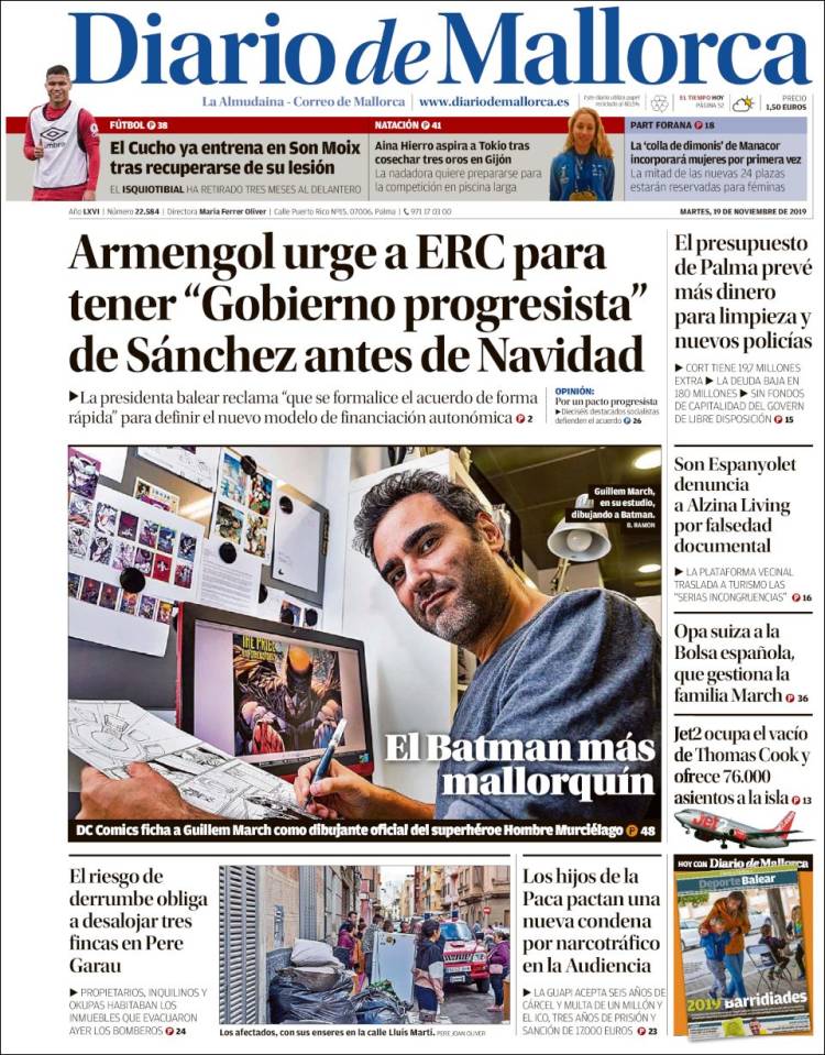 Portada de Diario de Mallorca (Spain)