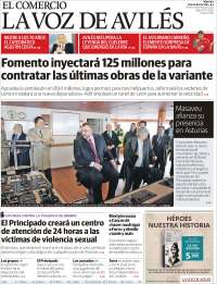 Portada de El Comercio - Avilés (España)