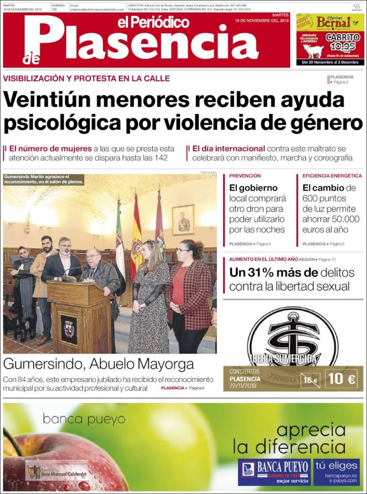 Portada de El Periódico de Extremadura (Spain)