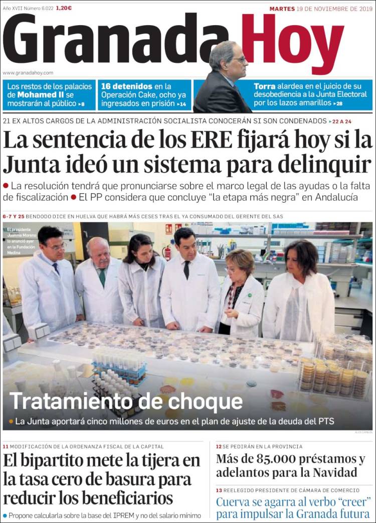 Portada de Granada Hoy (Spain)