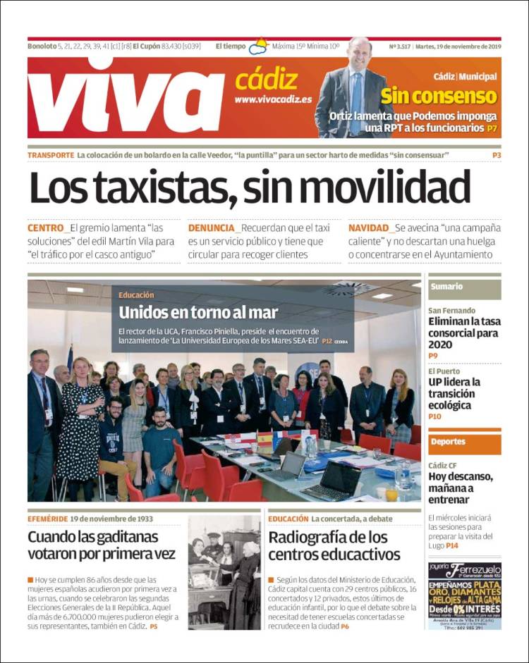 Portada de Viva Cadiz (Spain)