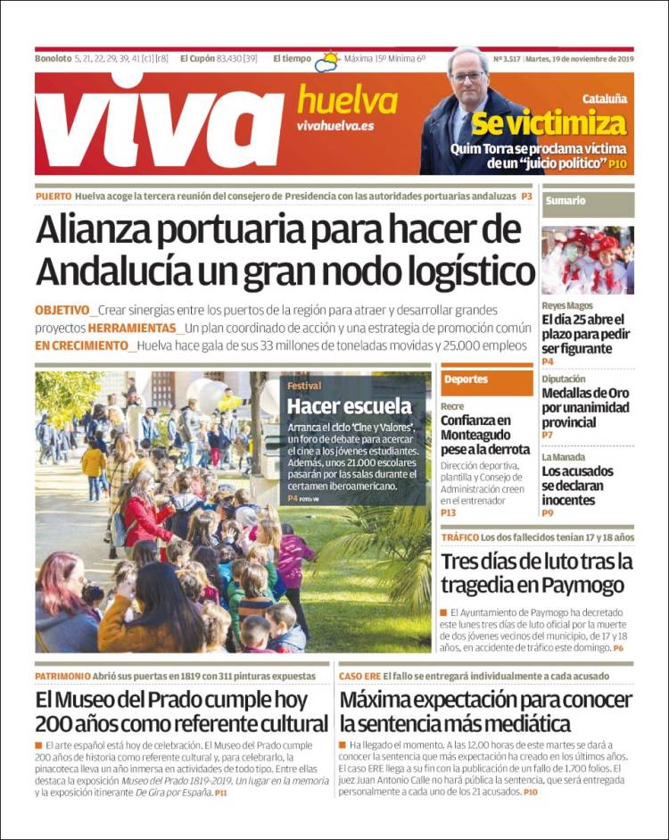 Portada de Viva Huelva (Spain)