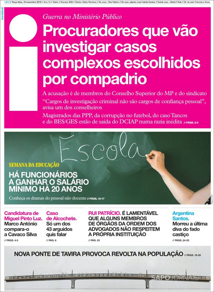 Portada de I - informação (Portugal)