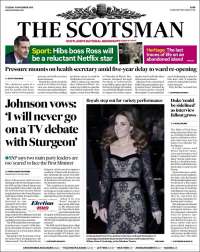 Portada de The Scotsman (Reino Unido)