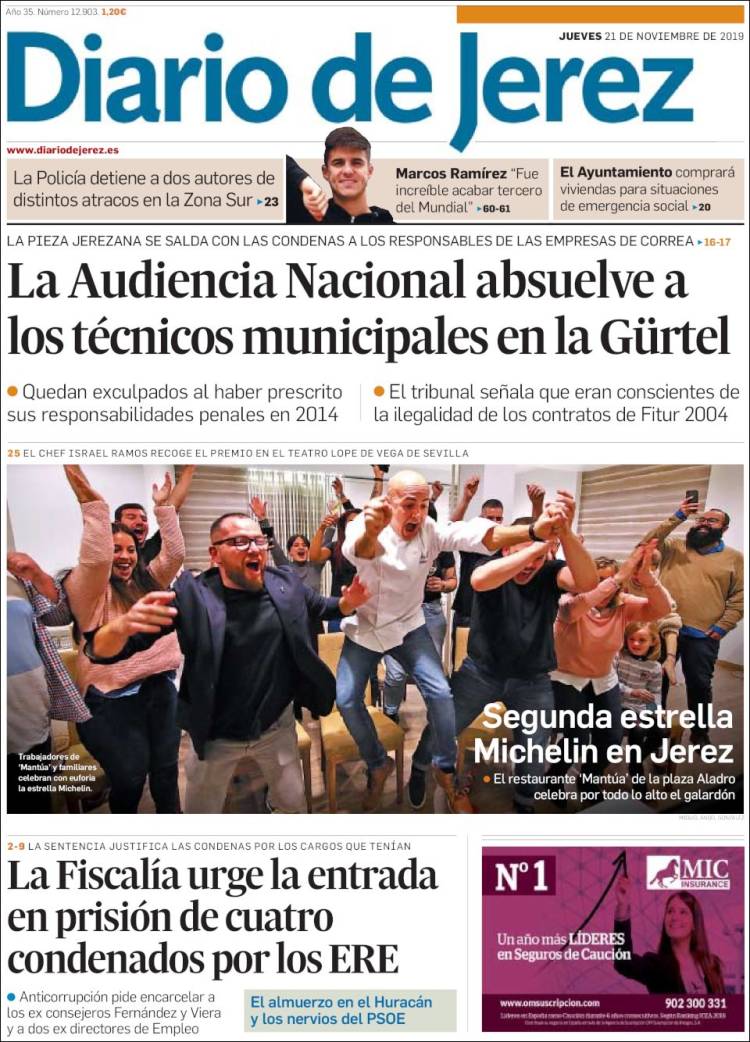 Portada de Diario de Jerez (España)