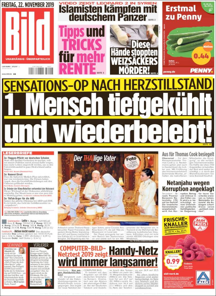 Portada de Bild (Alemania)