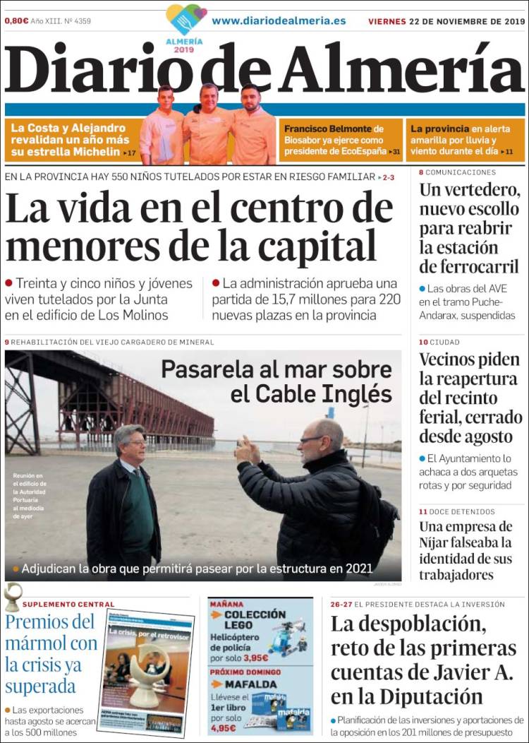 Portada de Diario de Almería (Spain)