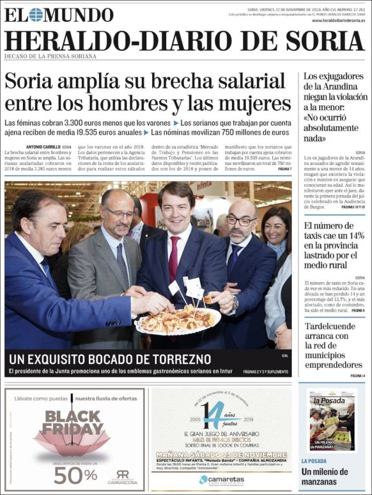 Portada de Diario de Soria (España)