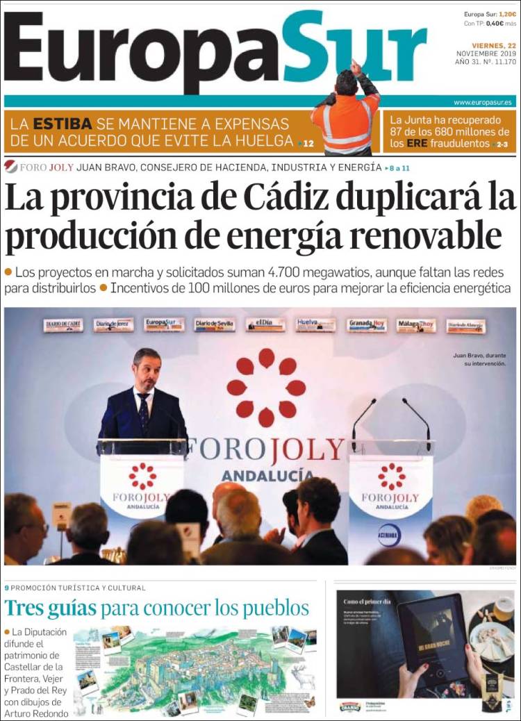 Portada de Europa Sur (Spain)