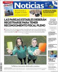 Portada de Noticias de Navarra (España)