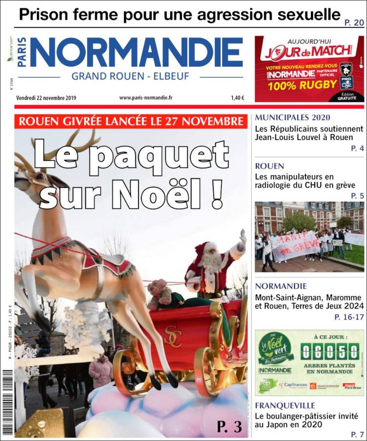 Portada de Paris Normandie (Francia)