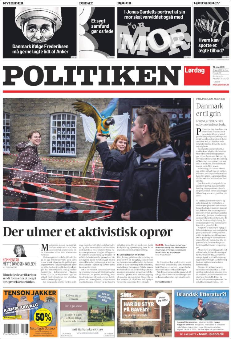Portada de Politiken (Denmark)