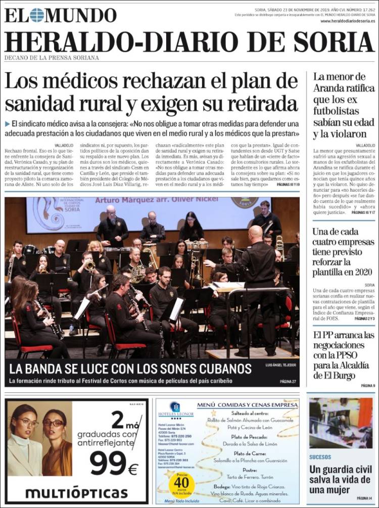 Portada de Diario de Soria (Espa&ntilde;a)