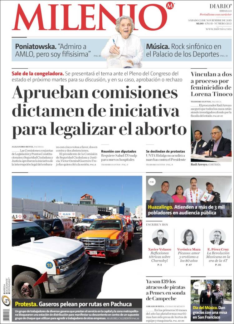 Portada de Milenio de Hidalgo (M&eacute;xico)