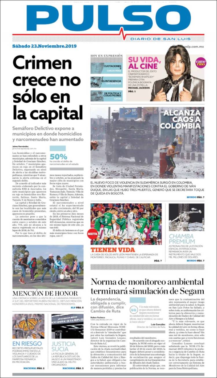 Portada de Pulso (M&eacute;xico)