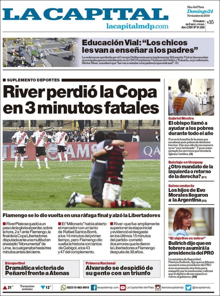 Portada de Diario La Capital - Mar del Plata (Argentina)