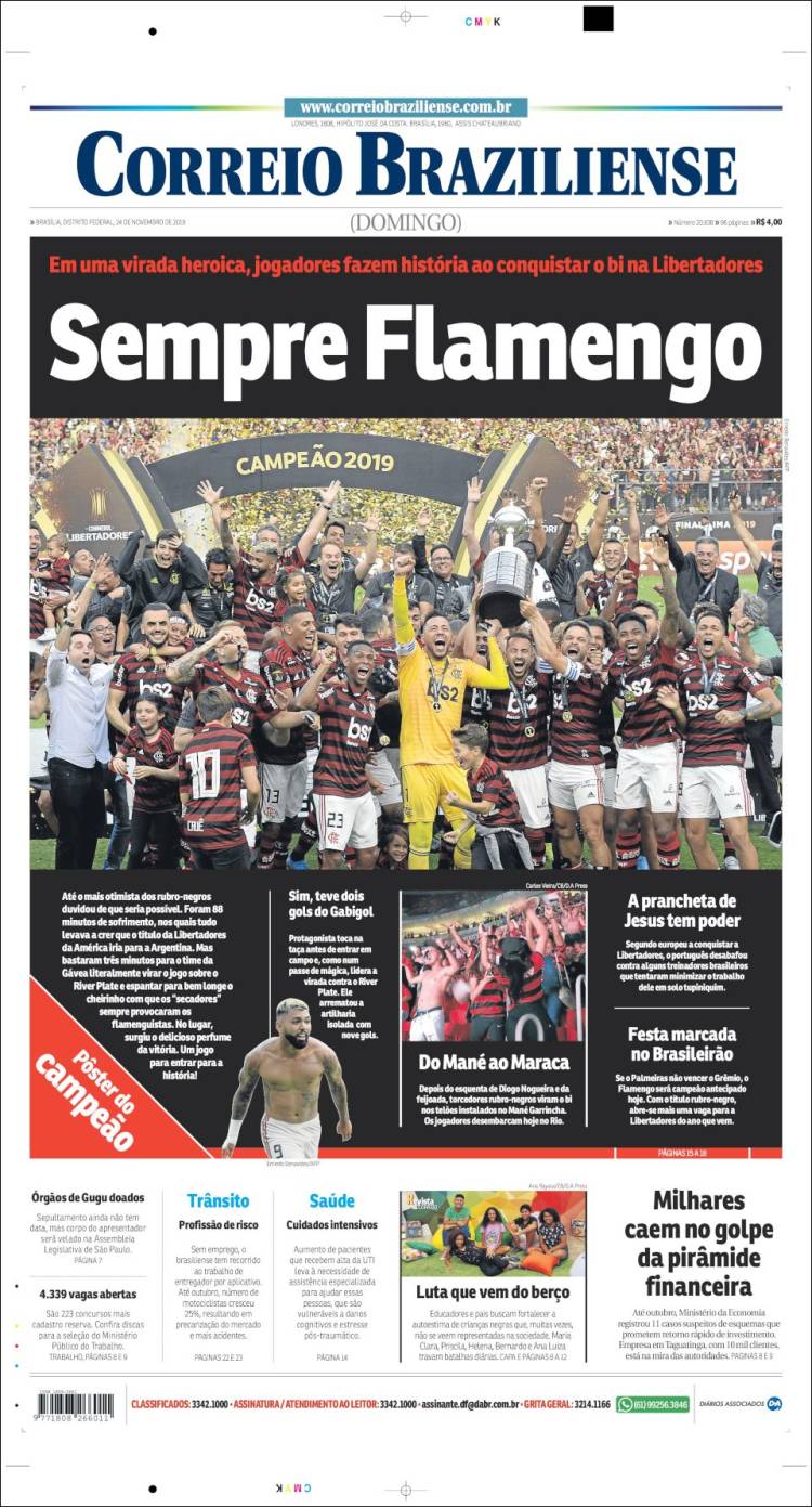 Portada de Correio Braziliense (Brasil)