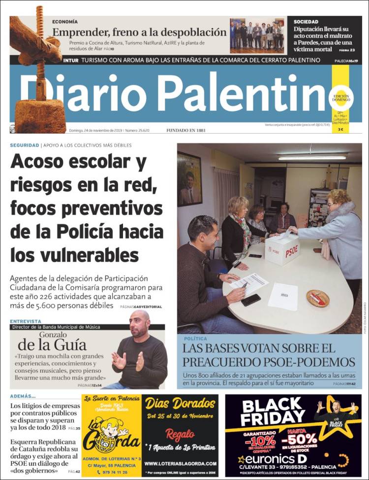 Portada de Diario Palentino (España)