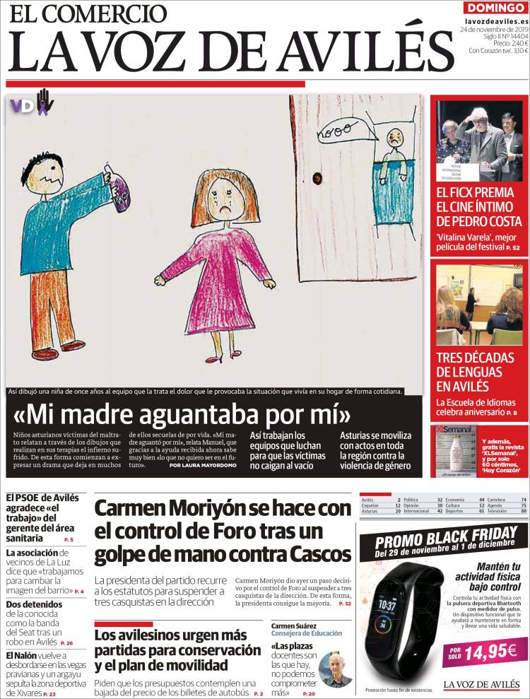 Portada de El Comercio - Avilés (España)