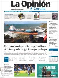 Portada de La Opinión de A Coruña (España)