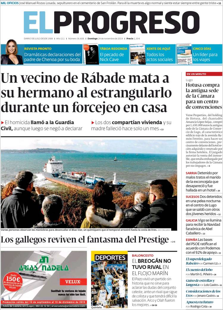 Portada de El Progreso (Espa&ntilde;a)