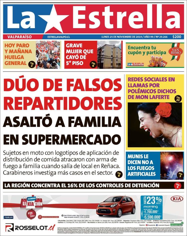 Portada de Estrella de Valparaiso (Chile)