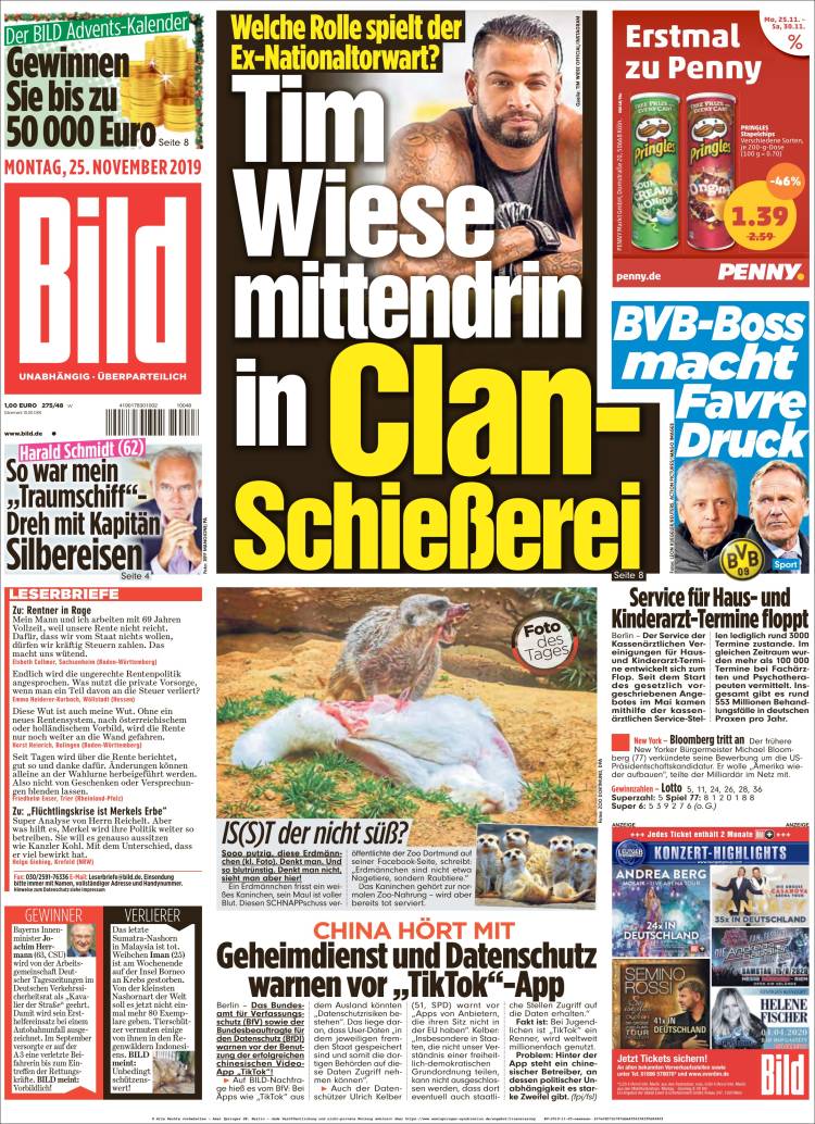 Portada de Bild (Alemania)