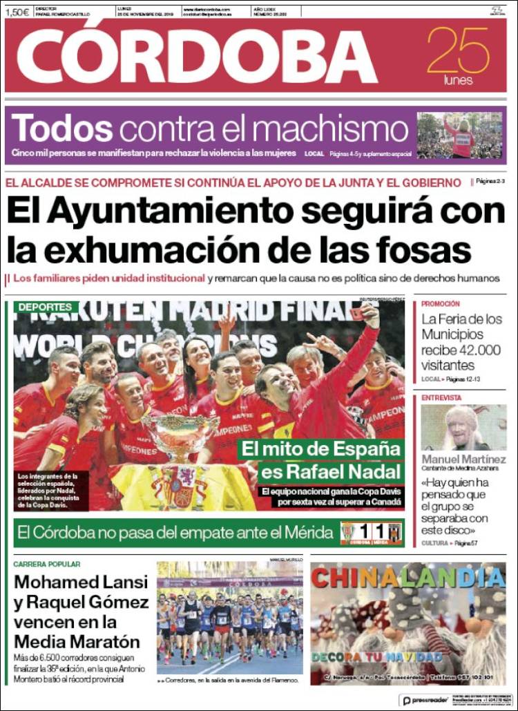 Portada de Diario de Córdoba (Espa&ntilde;a)