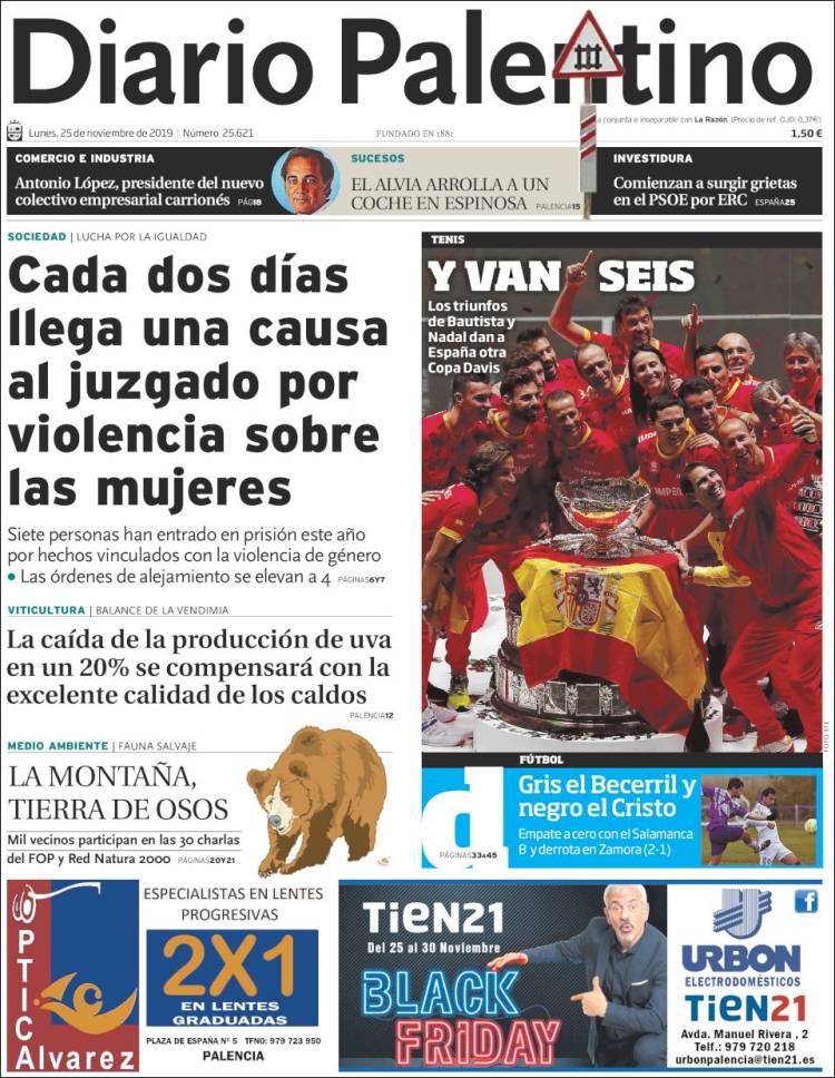 Portada de Diario Palentino (Espa&ntilde;a)