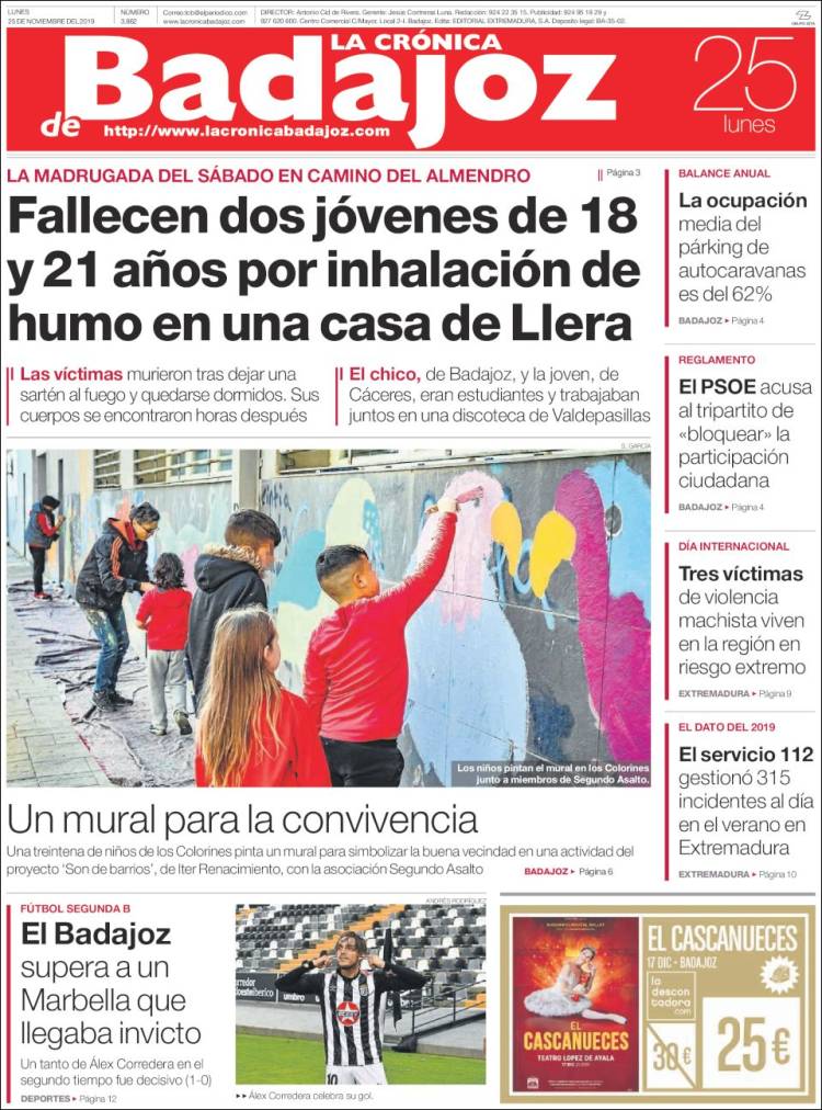 Portada de El Periódico de Extremadura (Espa&ntilde;a)