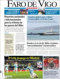 Portada de El Faro de Vigo - Ourense (Espa&ntilde;a)