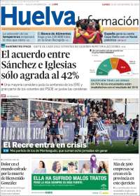 Portada de Huelva Información (España)