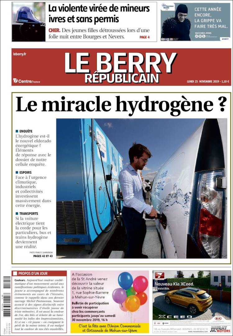 Portada de Berry Republicain (Francia)